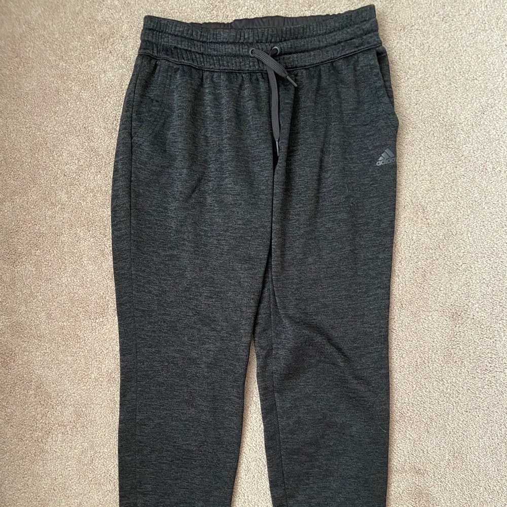 Gray adidas sweatpants size medium